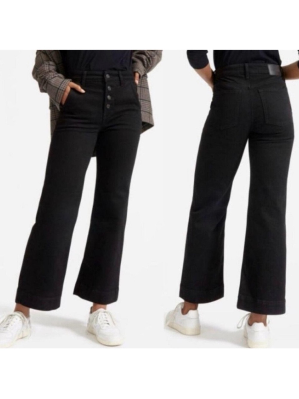 Everlane The Wide Leg Jeans in Black | Size 27